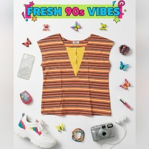 Chloé Multicolor Striped Sleeveless Top Size 40 (US 8)